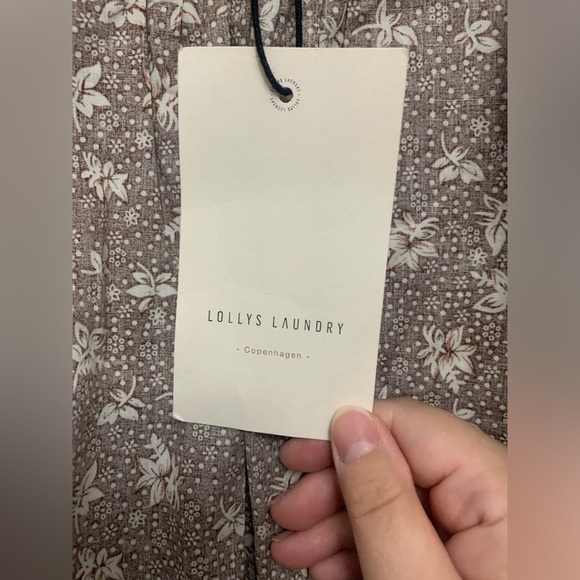 NWT Lollys Laundry Copenhagen brown and white floral button up blouse - Picture 6 of 7
